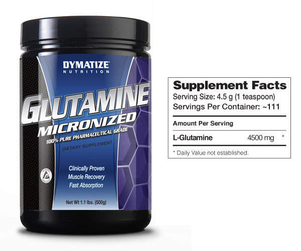 Dymatize Glutamine 500 гр / 500 g