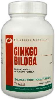 Universal nutrition Ginkgo Biloba 500 mg 100 таб