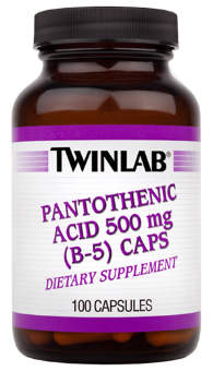 Twinlab Pantothenic Acid (B-5) 500 mg 100 caps