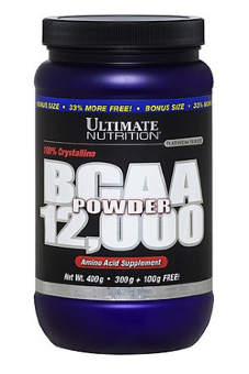 Ultimate Nutrition BCAA 12000 400 гр / 66 порций / Без вкуса