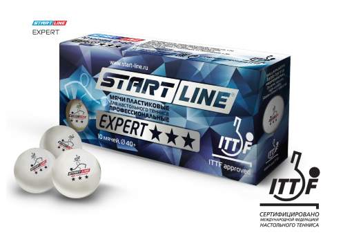 Мячи Start line  в упаковке EXPERT 3*, 10