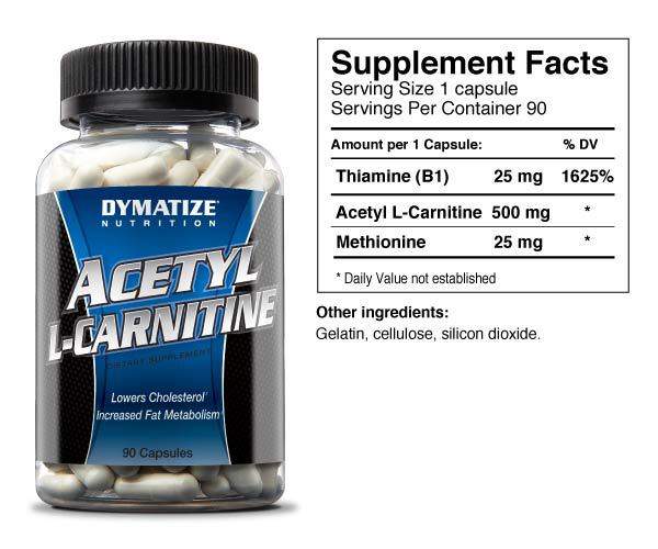 Dymatize Acetyl L-Carnitine 90 капс / 90 caps